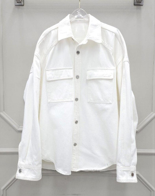 Juun.j White Denim Shirt Jacket SKU 48 58284664