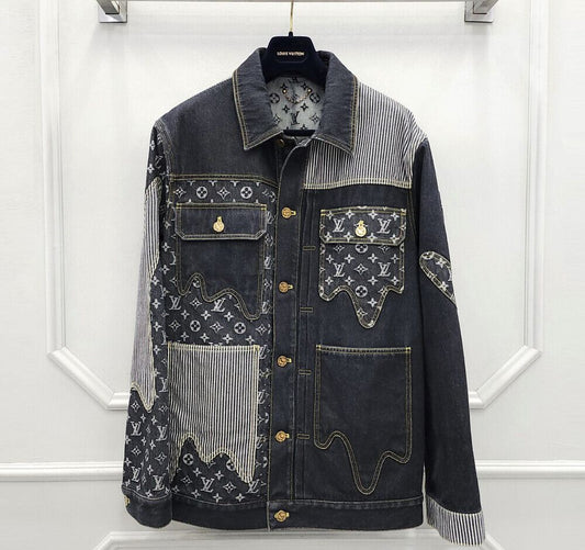 Louis Vuitton Nigo Crazy Denim Workwear Jacket 61583902