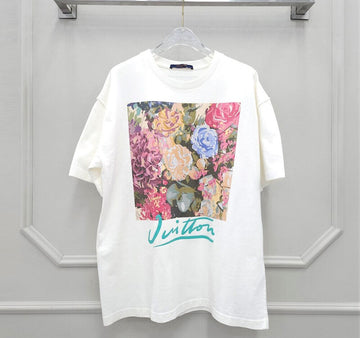 Louis Vuitton v V Flower Tapestry Print Short Sleeve T-Shirt 101955651