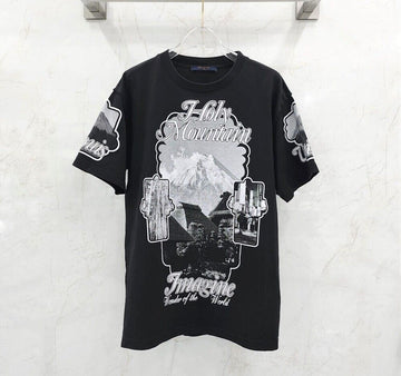 Louis Vuitton Logo Printed Short Sleeve T-Shirt 111312554