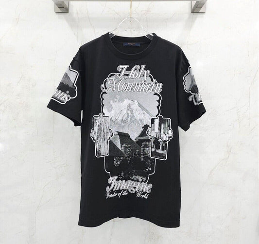 Louis Vuitton Logo Printed Short Sleeve T-Shirt 111312554
