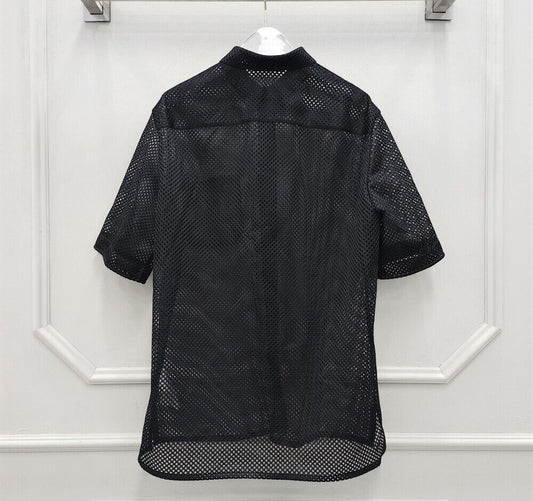 Dior Heart Logo Mesh Short Sleeve Shirt 93102663