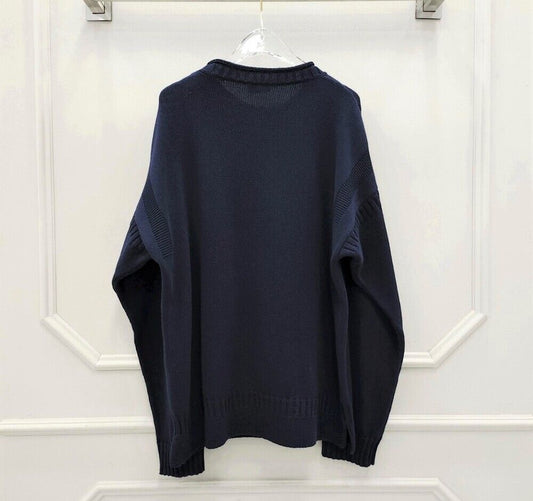 Dior Flower Embroidered Logo Patch Sweater Knit 61583888