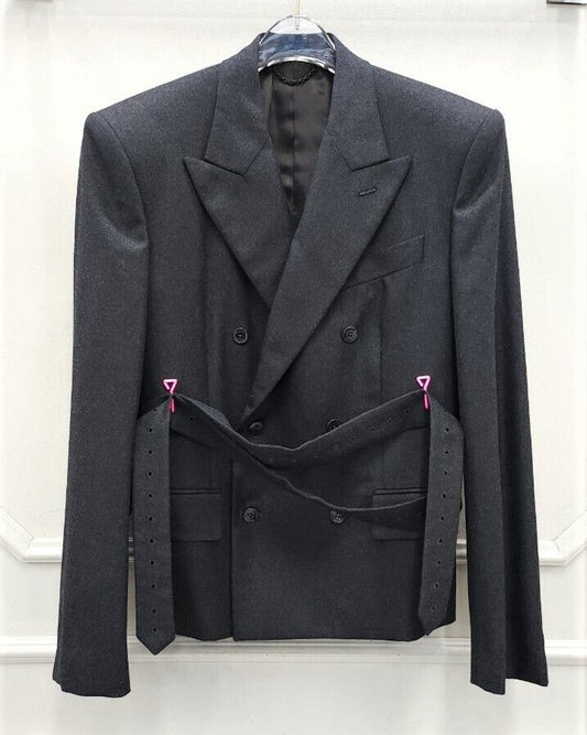 Louis Vuitton Short Cashmere Plain Logo Blazer Jacket 67524726