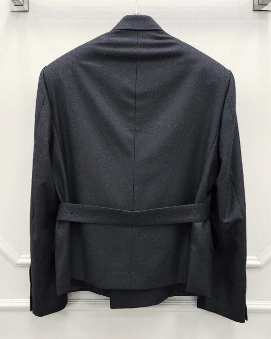 Louis Vuitton Short Cashmere Plain Logo Blazer Jacket 67524726