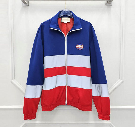Gucci Technical Stripe Logo Zip-Up Jacket 61583896