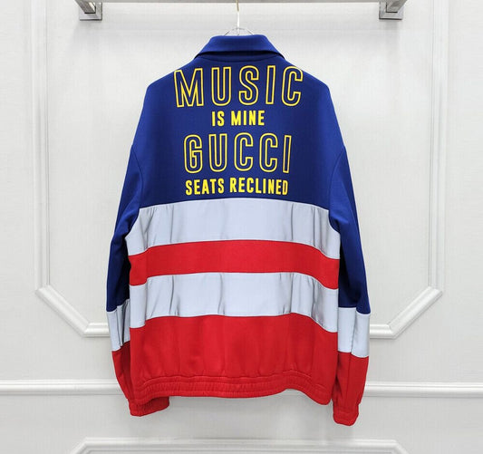 Gucci Technical Stripe Logo Zip-Up Jacket 61583896