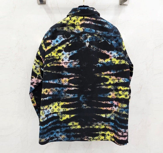 Louis Vuitton Tie-Dye Monogram Denim Shirt Jacket 1A9A3S 123099997