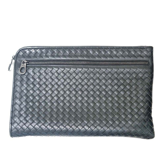 กระเป๋าคลัตช์ตาข่าย Bottega Veneta ขนาดใหญ่ 7351195292