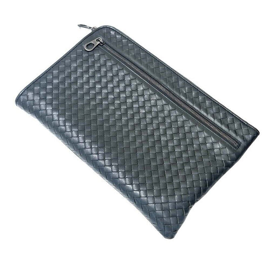 กระเป๋าคลัตช์ตาข่าย Bottega Veneta ขนาดใหญ่ 7351195292