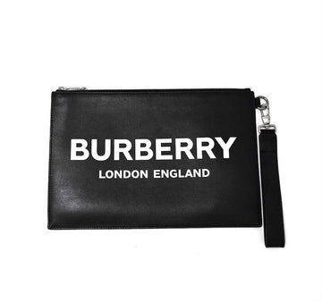 Burberry คลัตช์หนังพร้อมรายละเอียดโลโก้ 7060279128
