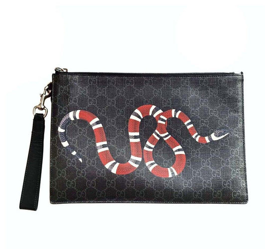 Gucci GG Supreme Snake Clutch 473904 6607531336 41929627