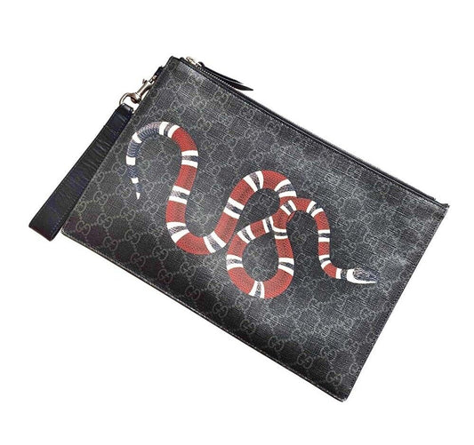 Gucci GG Supreme Snake Clutch 473904 6607531336 41929627
