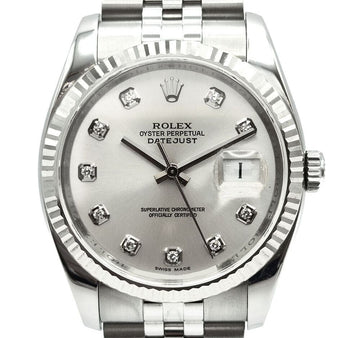 Rolex Datejust Diamond Steel Watch 116234 7464333489 121615117