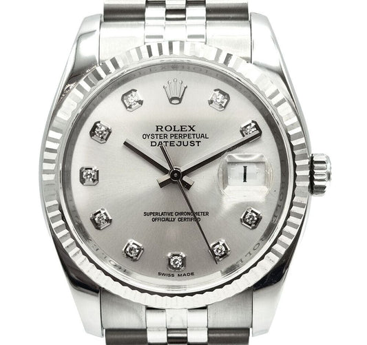 Rolex Datejust Diamond Steel Watch 116234 7464333489 121615117