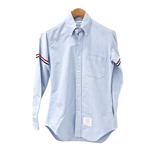 Thom Browne Blue Stripe Shirt 7441465570 119749109