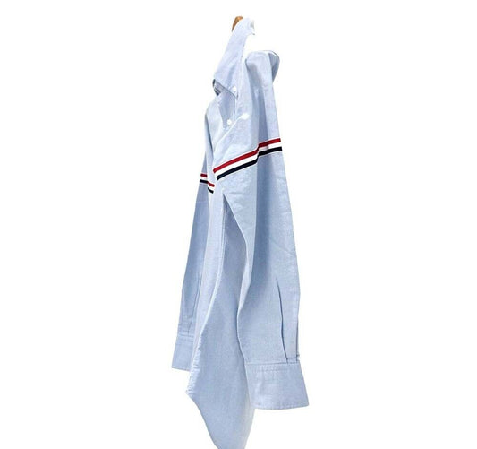 Thom Browne Blue Stripe Shirt 7441465570 119749109