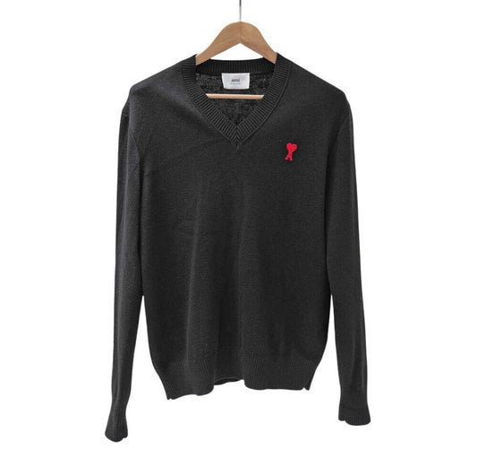 AMI V-Neck Long Sleeve Knit 7439424452 119272606