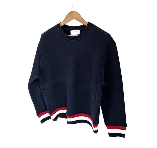 Thom Browne Three Stripes Knit Top 7141092857 66891653