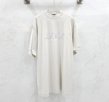 Balenciaga Embroidered Logo Oversized Short Sleeve T-Shirt 3XL 116431990