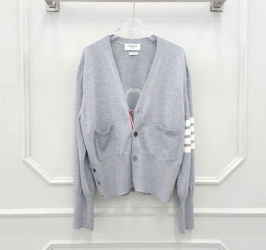 Thom Browne Diagonal Armband Stickman Cardigan 78666428
