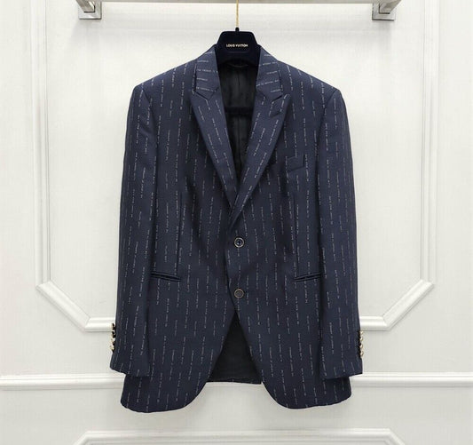 Louis Vuitton Monogram Stripe 2B Tailored Jacket SKU 52 77474706