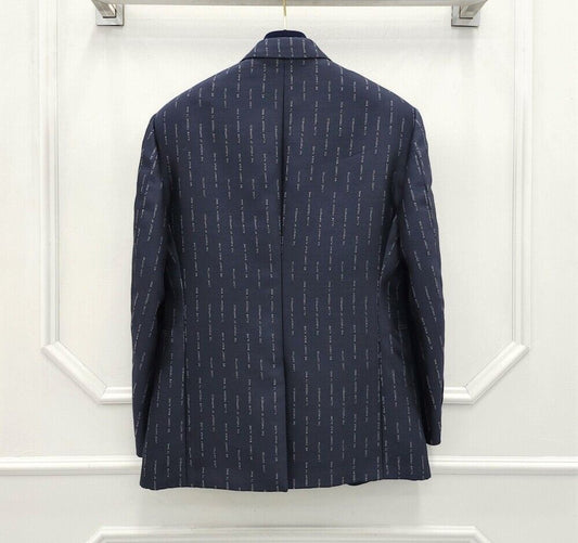 Louis Vuitton Monogram Stripe 2B Tailored Jacket SKU 52 77474706