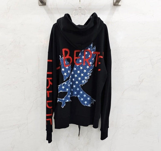 Faith Connexion Black Eagle Liberty Patch Hoodie 117789270