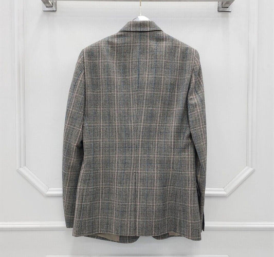 Gucci Brown Check Logo Patch Jacket 59426318