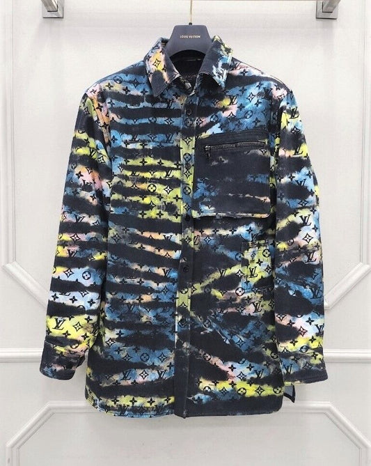 Louis Vuitton Monogram Tie-Dye Denim Jacket 72994090