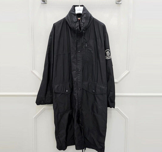 Moncler Black Plain Greg Genius Long Jacket 56989031