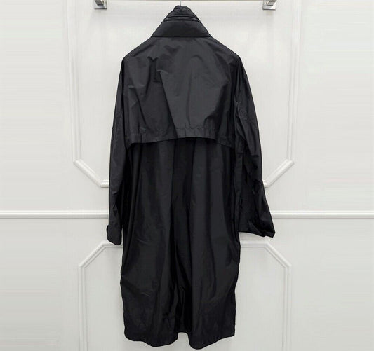 Moncler Black Plain Greg Genius Long Jacket 56989031