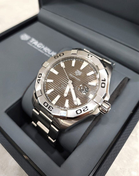 Tag Heuer Aqua Racer Metal Watch Brown Dial 58415128