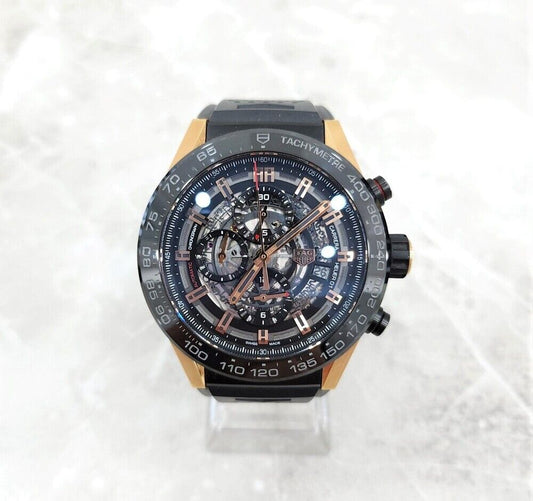Tag Heuer Carrera Heuer 01 Skeleton Watch 45mm Titanium Gold 119064981