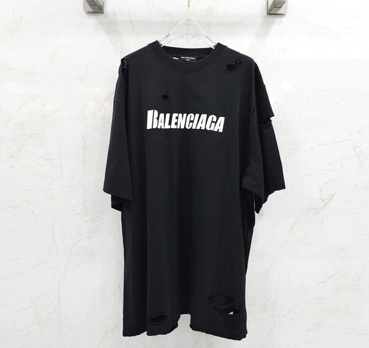 Balenciaga Cracked Overfit Short-Sleeve T-shirt - Product #123456 120931575