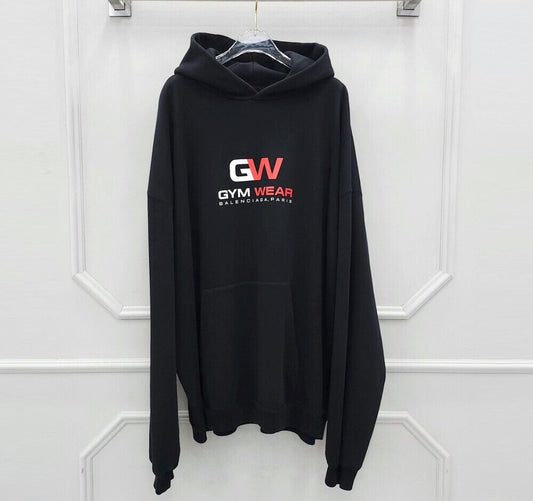 Balenciaga Logo Print Oversized Hoodie 64265607
