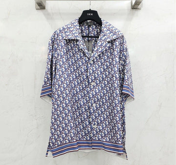Dior Oblique Pixel Hawaiian Silk Shirt 117391696