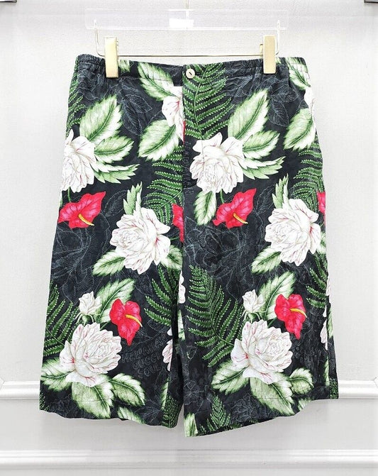กางเกงขาสั้นผ้าไหมวิสโคสฮาวายจาก Gucci - SKU 48
