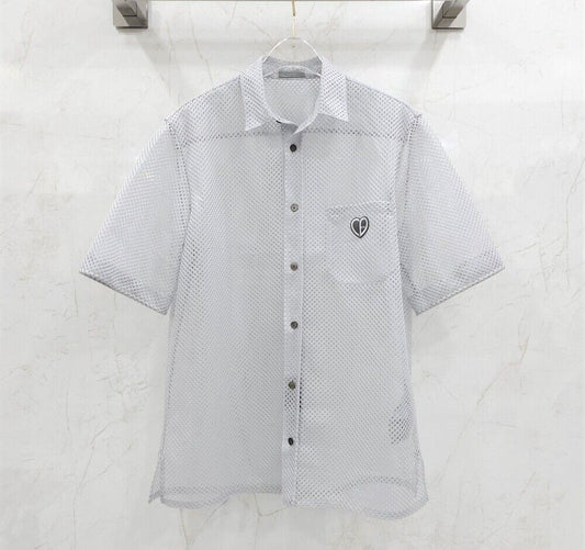 Dior Mesh Heart Logo T-Shirt 118701902