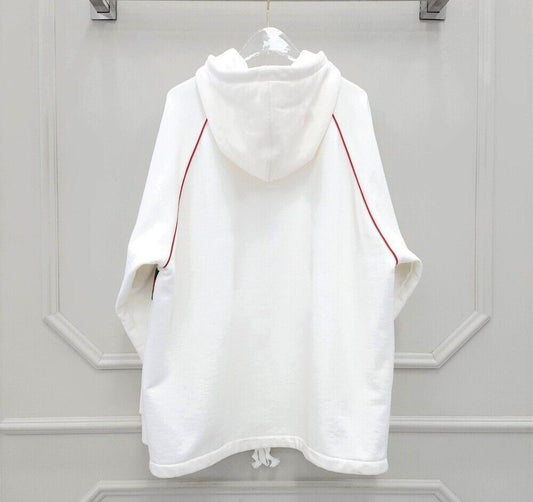 Gucci White Three Stripe Web Logo Anorak Half-Zip 62871508