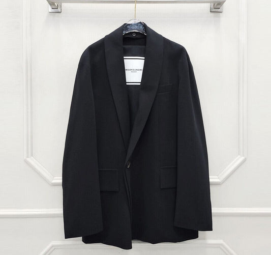 Wooyoungmi Cuff Detail Black Jacket 77716489
