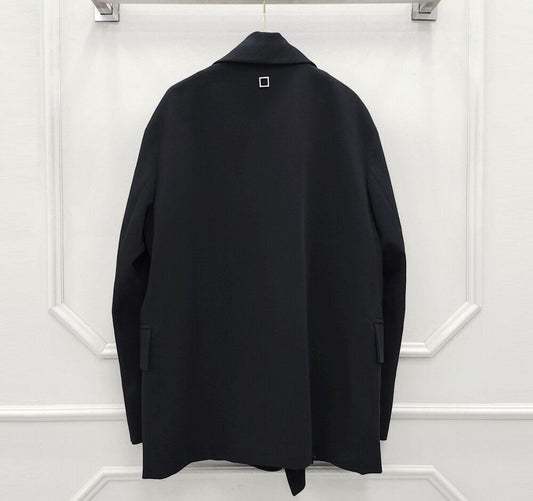 Wooyoungmi Cuff Detail Black Jacket 77716489