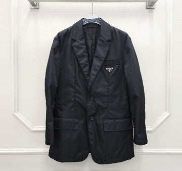 Prada Nylon Single-Breasted Jacket with SKU 46 71318995