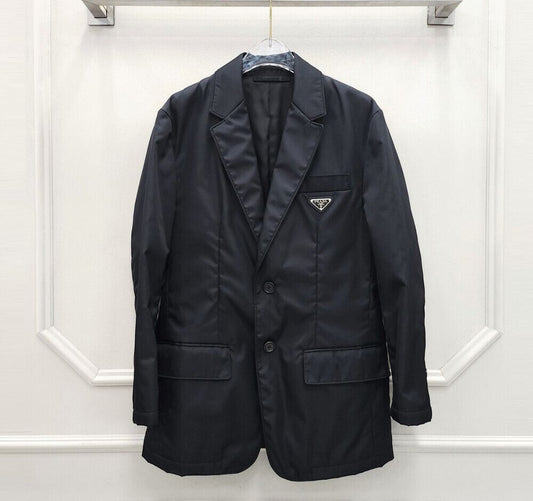 Prada Nylon Single-Breasted Jacket with SKU 46 71318995