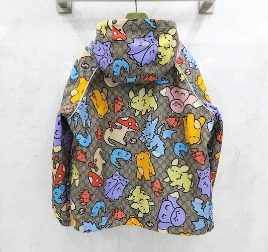 Gucci Animal Print Nylon Hooded Jacket 735440 123099959