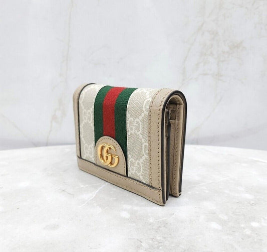 Gucci Ophidia GG Triple Stripe Card Holder 523155 118702188