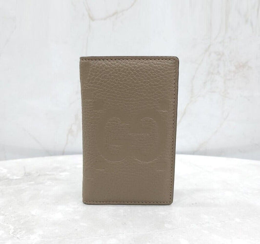 Gucci Jumbo Leather Card Wallet GG 124798939