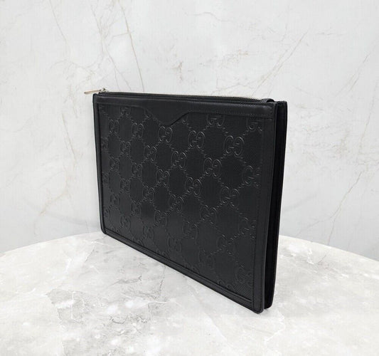 Gucci Embossed Leather Pouch Clutch 646449 123100620