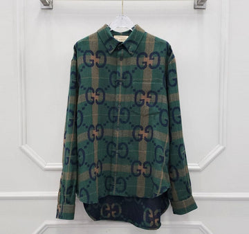 Gucci GG Checked Wool Shirt 62248264