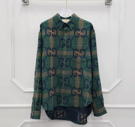 Gucci GG Checked Wool Shirt 62248264
